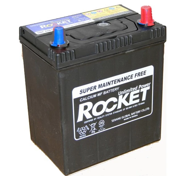 Rocket akkumulátor 40 Ah 187x127x226 mm jobb pozitív