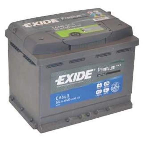 Exide akkumulátor 64 Ah 242x175x190 mm jobb pozitív