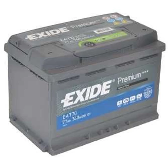 Exide akkumulátor 77 Ah 278x175x190 mm jobb pozitív