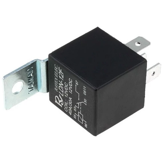 Relé 12 V DC 40 A SPDT elektromágneses
