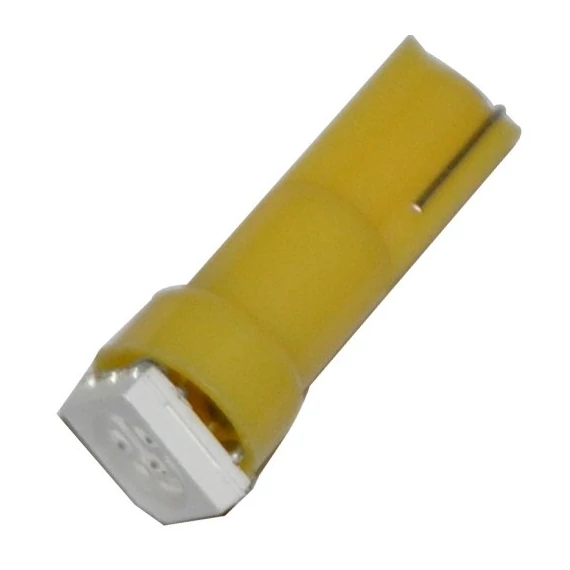 Led izzó 12V 1W T5 5050 1 SMD sárga