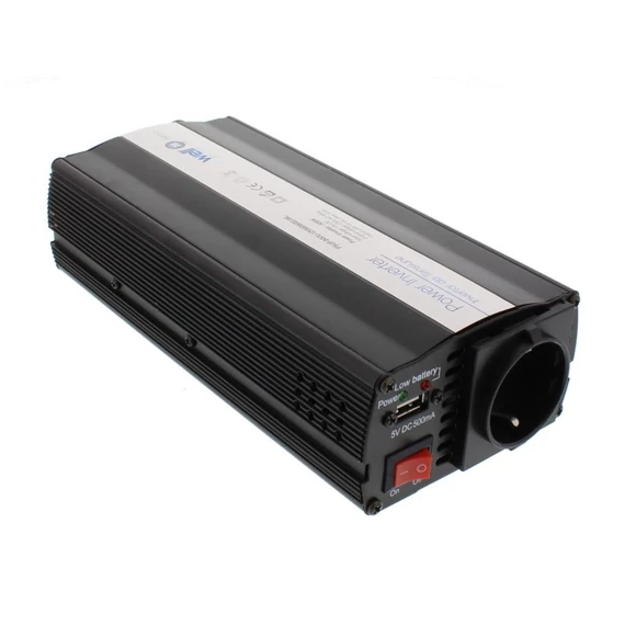 Well feszültség átalakító inverter 600 W 12V/230V + USB