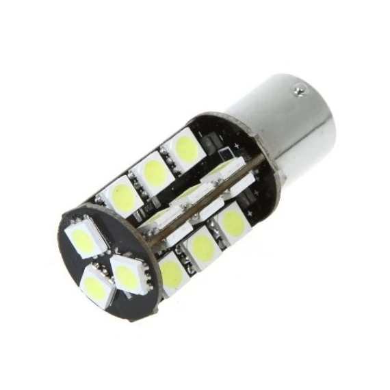 CAN Bus led izzó 12V 5W BA15S 5050 27 SMD fehér