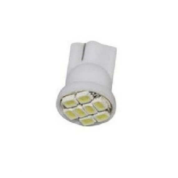 Led izzó 12V 1,4W T10 3020 8 SMD fehér