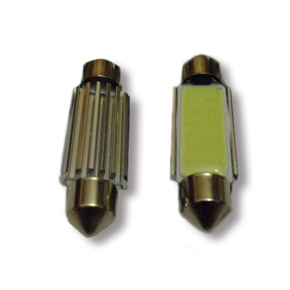 CAN bus led izzó 12V 2W Szofita 41 mm 12 COB fehér