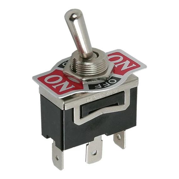 Karos kapcsoló 10A/250V előlappal