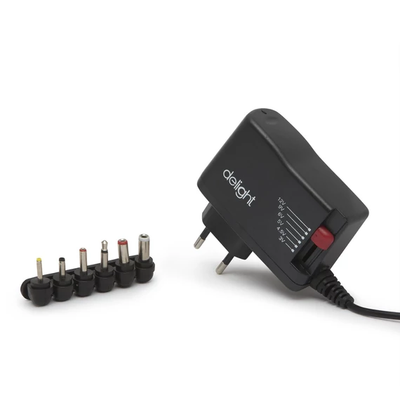 Univerzális adapter 3-12V 1A 12W 6 DC dugó
