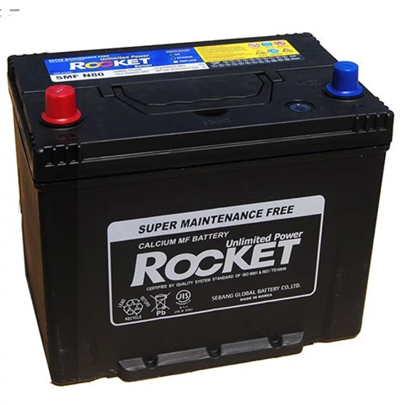 Rocket akkumulátor 80 Ah 260x173x222 mm bal pozitív