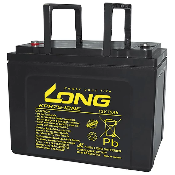 Long gondozásmentes akkumulátor 12 V / 75 Ah