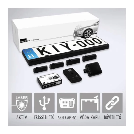 KIYO ULTIMATE AP 4 komplett traffipaxvédelmi rendszer 4 db rendszámkertbe építhe