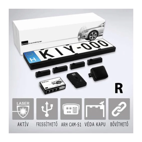 KIYO ULTIMATE AP 4R komplett traffipaxvédelmi rendszer 4 db rendszámkertbe építh