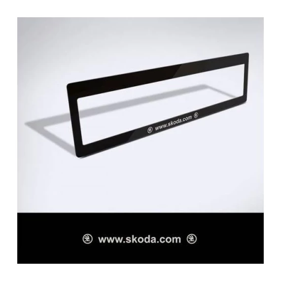 Rendszámtábla matrica - www.skoda.com