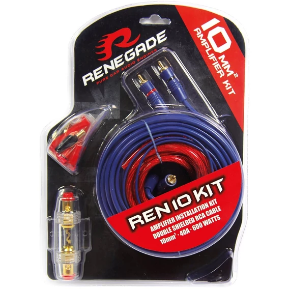 Renegade REN10KIT Tápkábel szett 10 mm2 5 méter