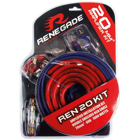 Renegade REN20KIT tápkábel szett 20 mm2 5 méter