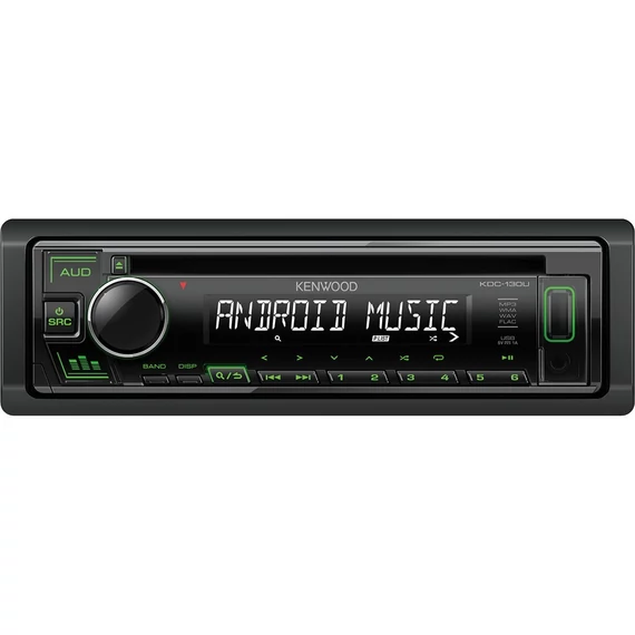 Kenwood KDC-130UG USB / CD Autórádió, Zöld