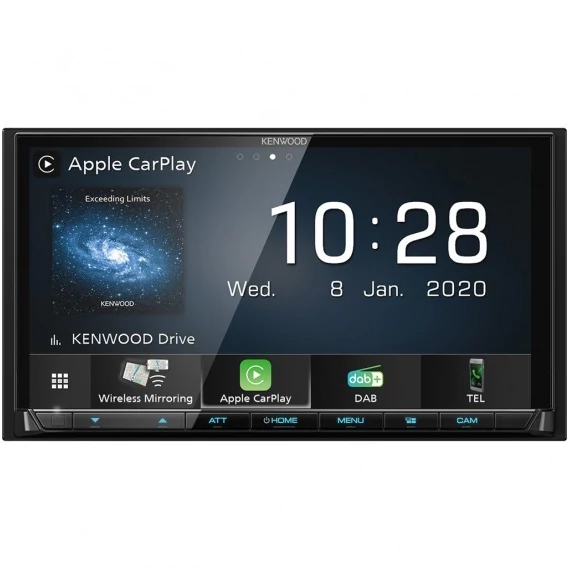 Kenwood DMX8020DABS 2 DIN Fejegység CarPlay Wi-Fi Android Auto