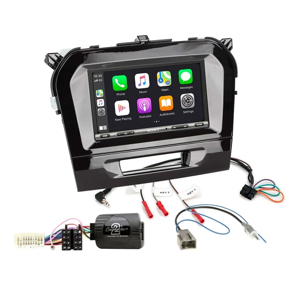 Suzuki Vitara Sony Apple CarPlay Android Auto fejegység szett (SWC)