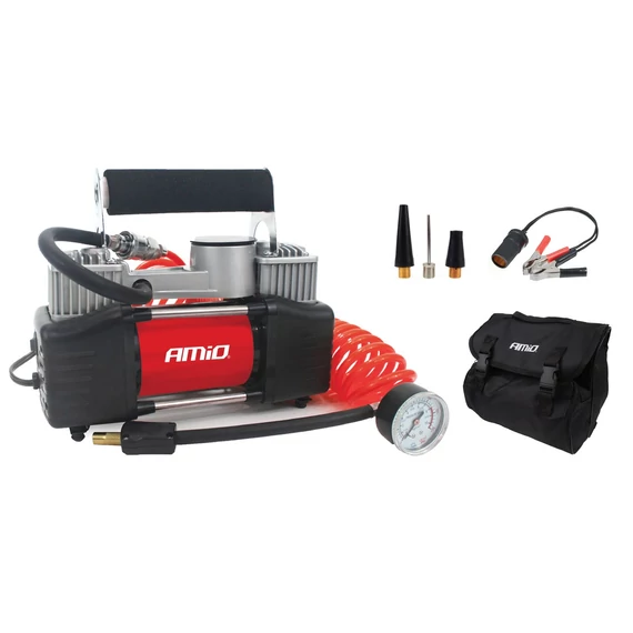 Amio autós kompresszor 2 hengeres 12 V 10 Bar 60 l/perc