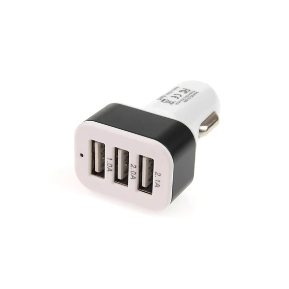 Amio autós telefontöltő 3xUSB