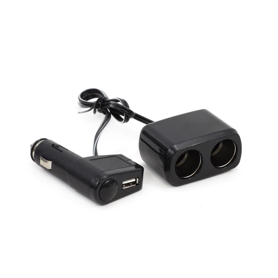 Amio szivargyújtó elosztó 2+1 USB