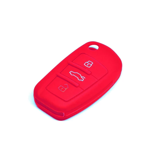 Szilikon tok kulcshoz piros (Audi)
