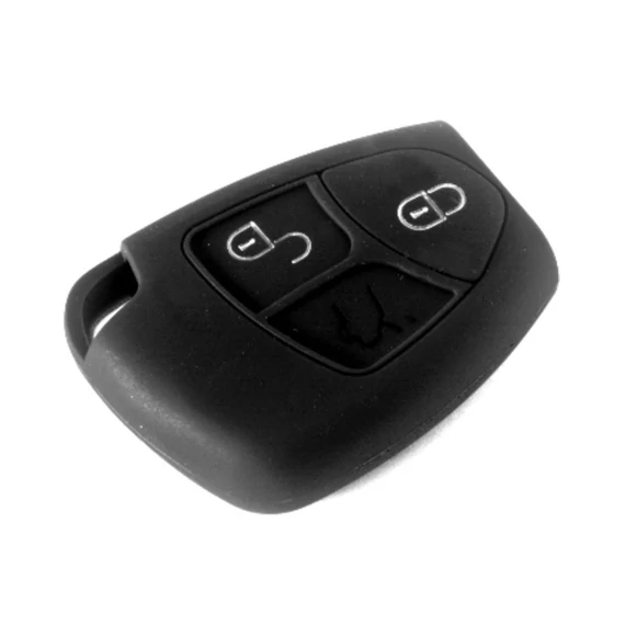 Szilikon tok kulcshoz fekete (Mercedes)