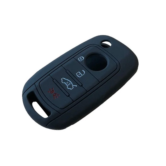 Szilikon tok kulcshoz fekete (Fiat)