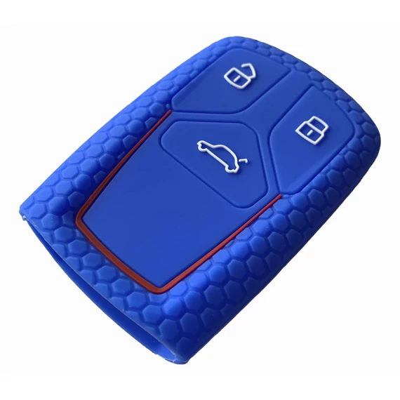 Szilikon tok kulcshoz kék (Audi)