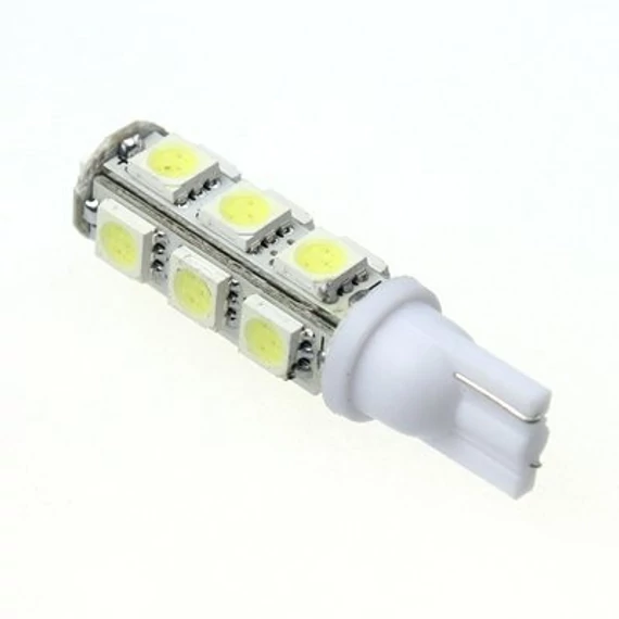 Led izzó 12V 3W T10 5050 13 SMD fehér