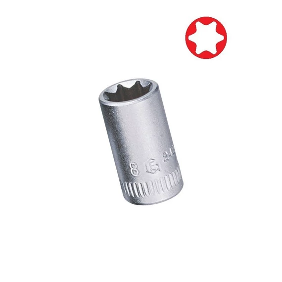 Genius dugókulcs belső torx E7 1/4"