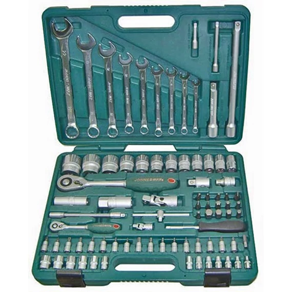 Jonnesway dugókulcs készlet 82 db 1/4" - 1/2"