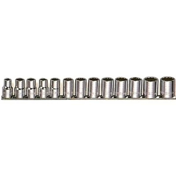 Jonnesway 12 szögű dugókulcs készlet 13 db 1/2" 3/8"-1-1/8"