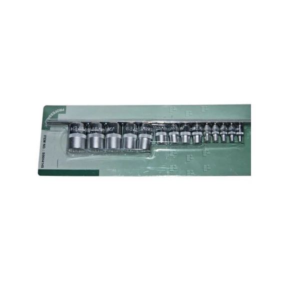 Jonnesway dugókulcs készlet 14 db E4-E24 1/4"- 3/8"-1/2" torx