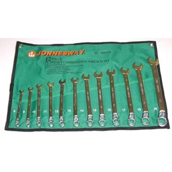 Jonnesway csillag-villáskulcs készlet 12 db 8-22 mm