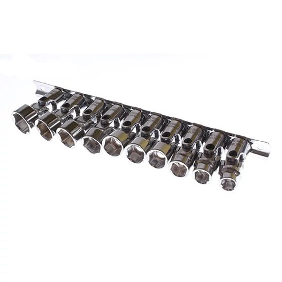 Jonnesway dugókulcs készlet 10 db 10-19mm 3/8" csuklós