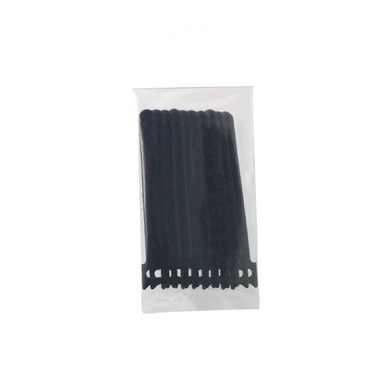 Tépőzáras kábelkötöző 12x150 mm 10 db fekete