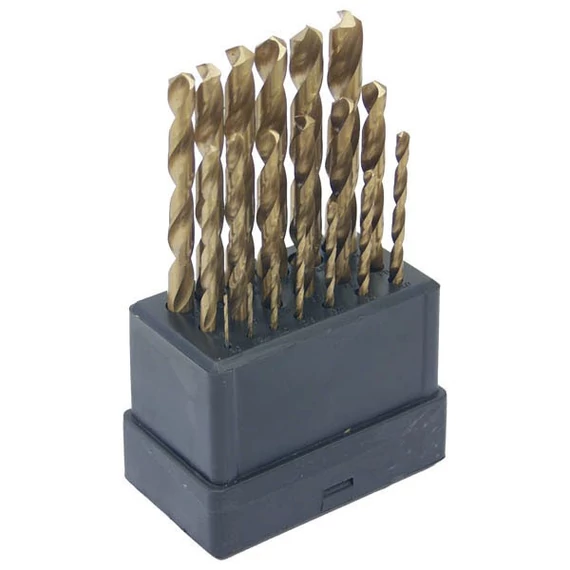 Extol csigafúró készlet O1.0-10.0 mm 19 db HSS titán