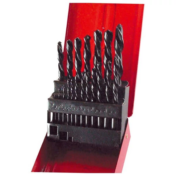 Csigafúró készlet O1.0-10.0 mm 19 db HSS