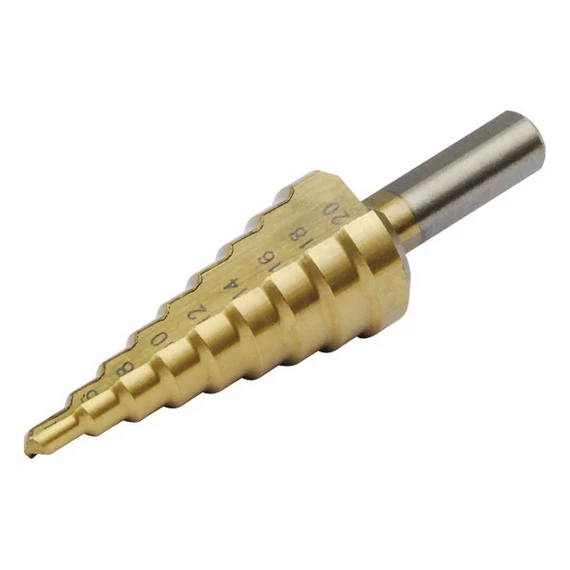 Extol lépcsős fúró O4.0-20.0 mm 9 lépcsős TiN