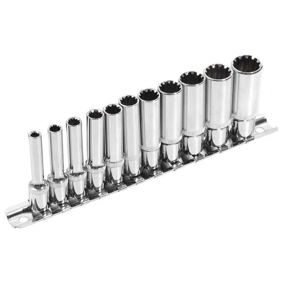 Extol dugókulcs készlet 11 db 1/4"  hosszított MultiLock