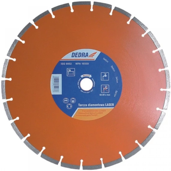 Dedra gyémánt vágótárcsa 350 mm vasbetonhoz