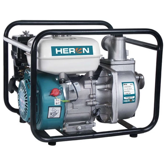 Heron EPH-50 benzinmotoros vízszivattyú 5,5 LE max. 600 l/min + ajándék motorola