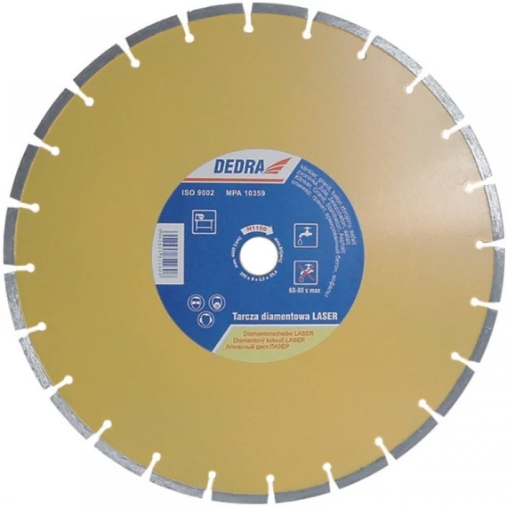 Dedra gyémánt vágótárcsa 230 mm vasbetonhoz, betonhoz, gránithoz