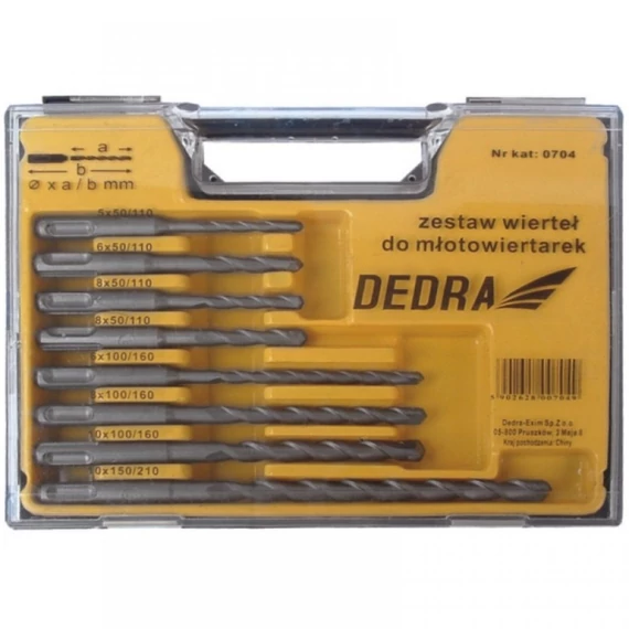 Dedra betonfúró készlet 8 db fúrókalapácshoz