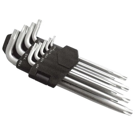 Extol torx kulcs készlet 9 db lyukas
