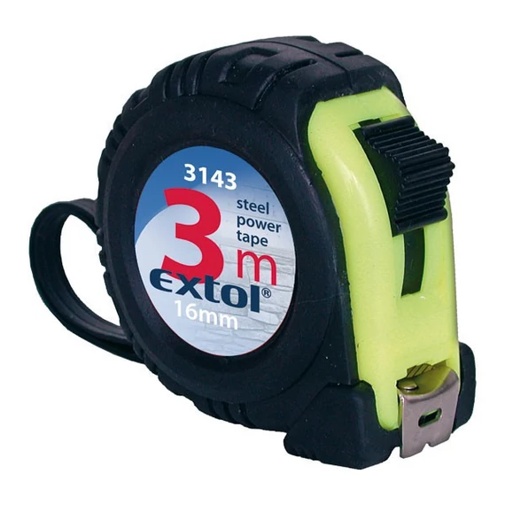 Extol mérőszalag 7.5 m 1 stoppos gumirozott