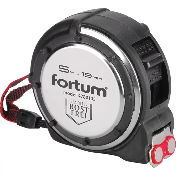 Fortum mérőszalag 5 m gumírozott