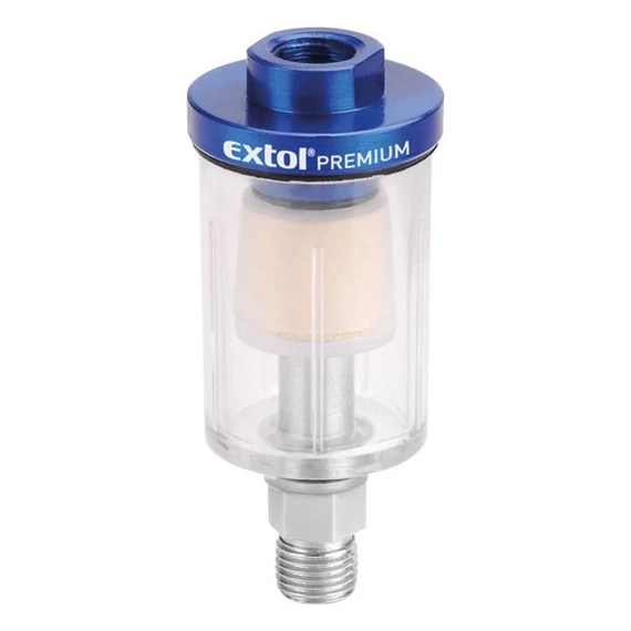 Extol mini levegőszűrő vízleválasztó 8 bar 1/4"