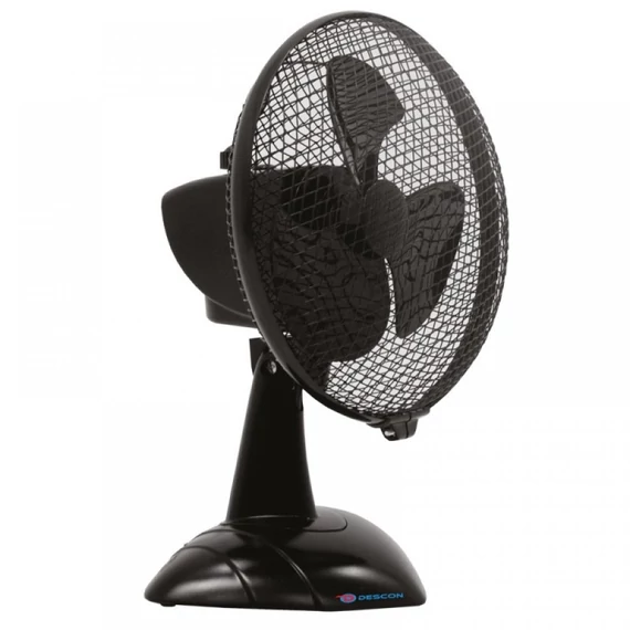 Descon asztali ventilátor 9" fekete 2 sebesség