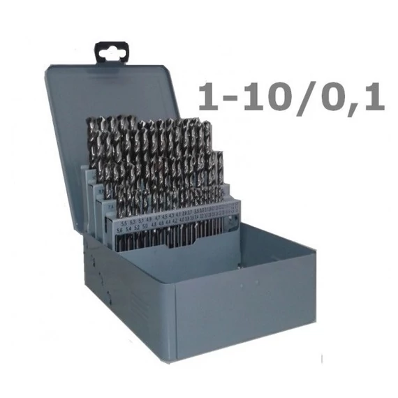 Tivoly T550 csigafúró készlet 1-10/0,1 mm 91 db-os HSSE Cobalt